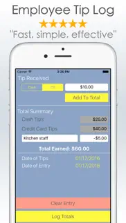 tipme - employee tip tracking iphone screenshot 2