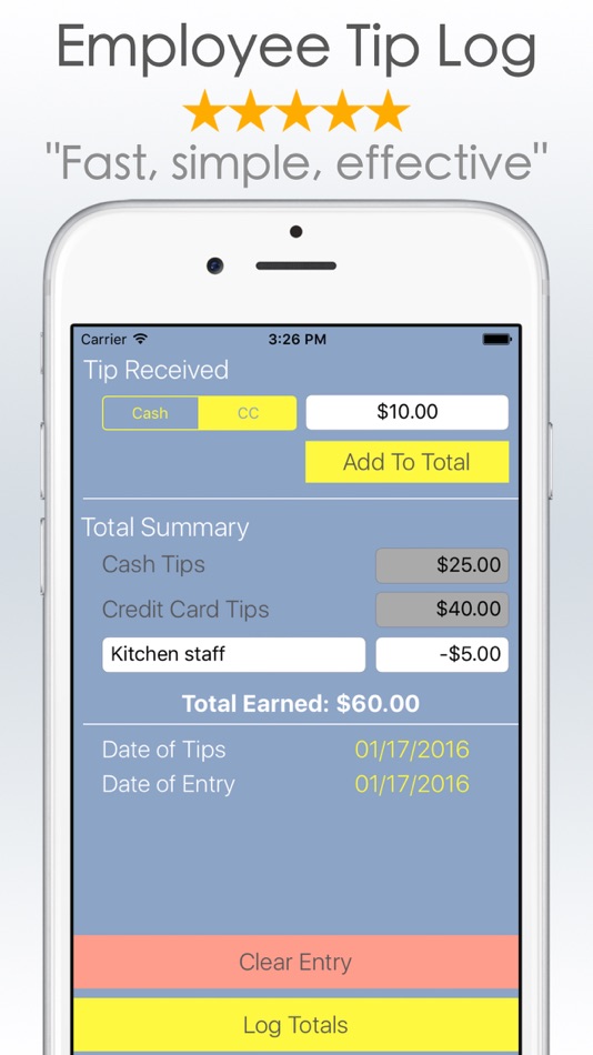 #2. TipMe - Employee Tip Tracking (iOS) 由: ChuChu Train Productions