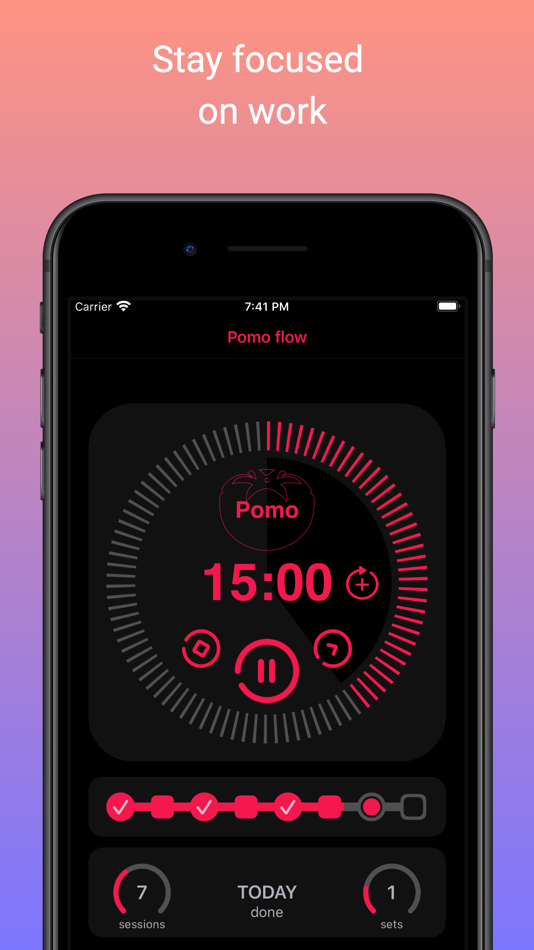#3. PomoFlow - Focus flow (iOS) 由: Eduard Zakabluk