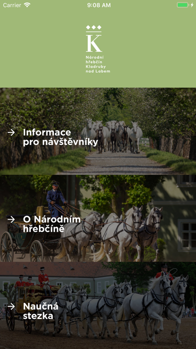 Národní hřebčín Kladruby Screenshot