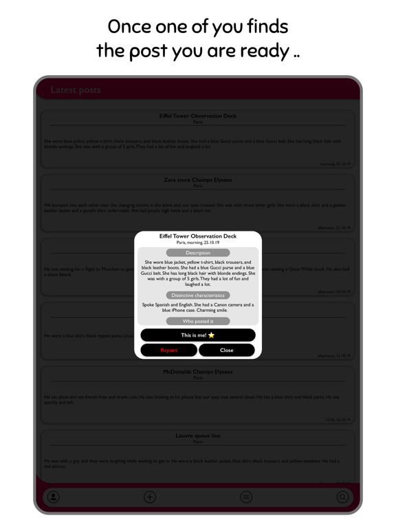 Caught My Eye iPad screenshot 6 - Social Networking app