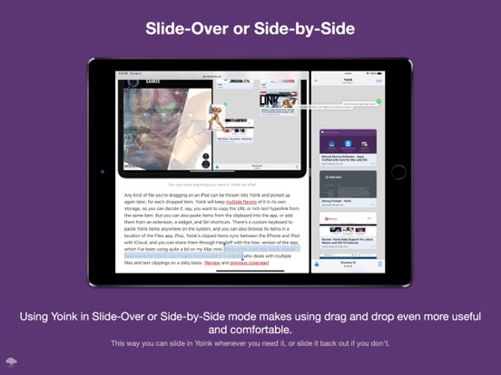 Yoink - Improved Drag and Drop iPad app afbeelding 2