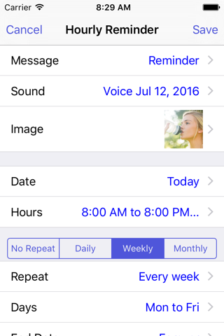 Reminder with Voice Reminders - náhled