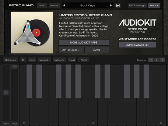 Screenshot #5 pour AudioKit Retro Piano