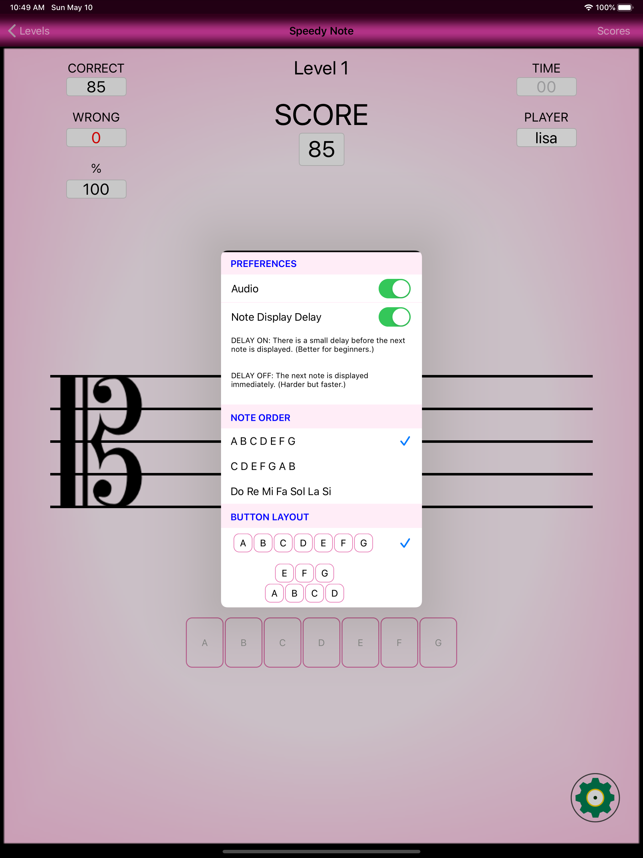 Speedy Note: Alto Clef