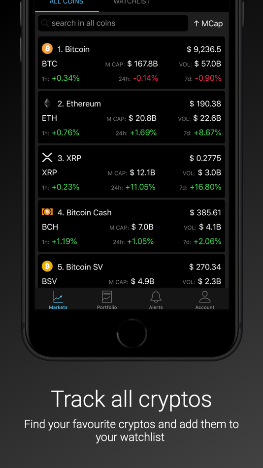 #1. Coincrypt - Crypto Tracker (iOS) By: Orange Computing Pty Ltd.