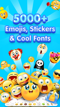 New Emoji & Fonts - RainbowKey screenshot 1
