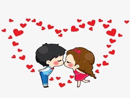 The RomanceKAT is a small sticker, which are show the 45 Romance sticker in cartoon