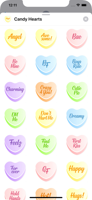 Candy Hearts Love