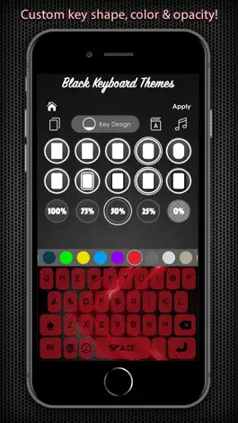 Game screenshot Black Keyboard & Key Themes apk