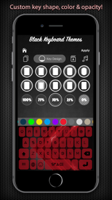 Black Keyboard & Key Themes screenshot