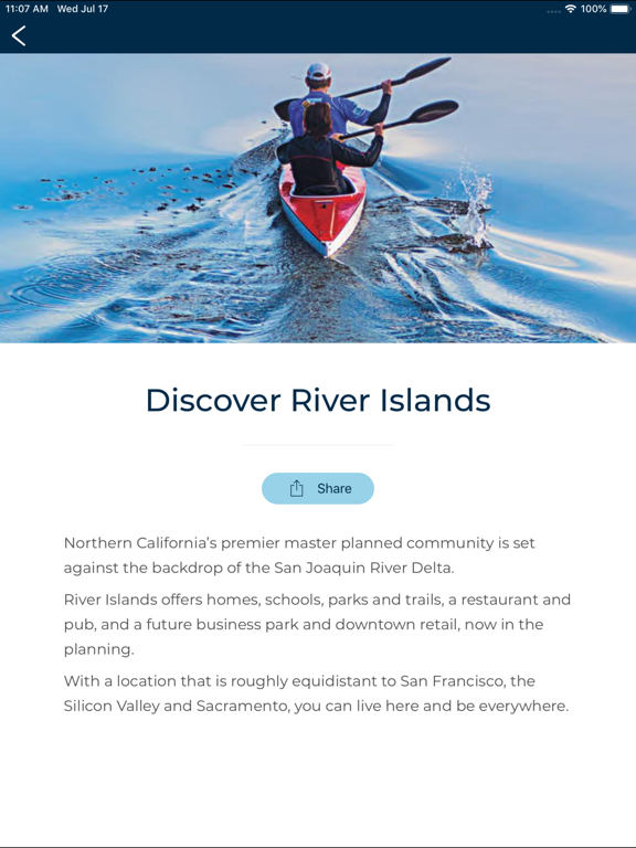 River Islands iPad screenshot 6 - Navigation app
