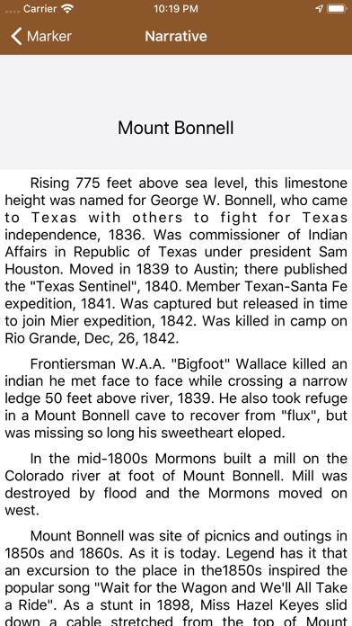 Texas Historical Marker Guide Screenshot