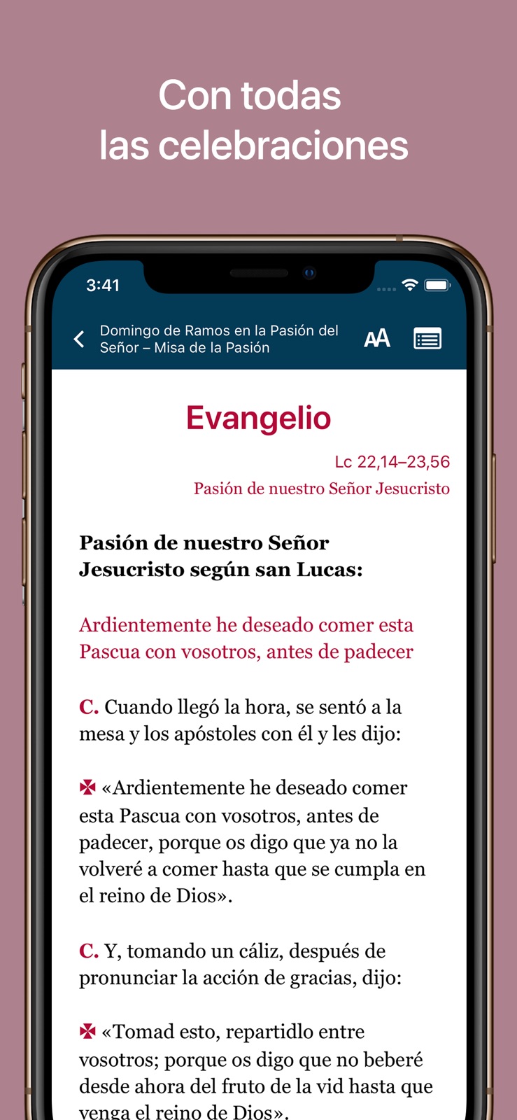 La Misa de Cada Día iphone screenshot 1