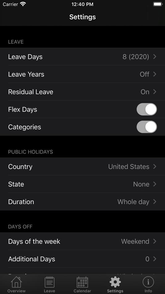 #10. Annual Leave (iOS) De: Tobias Forst