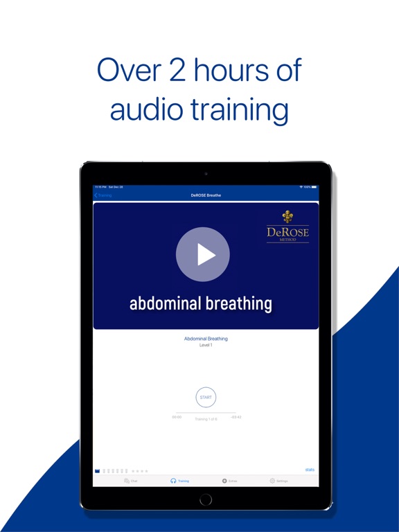 BRTHE Breathing Training iPad screenshot 2 - Productivity app