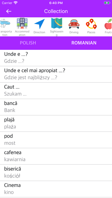 Screenshot #2 pour Polish Romanian Dictionary