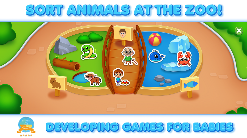 #6. RMB Games - Sorting Puzzles 2+ (macOS) By: Sladco: Free Learning Apps for Toddler Boys & Girls - Educational Baby Games for Little Kids