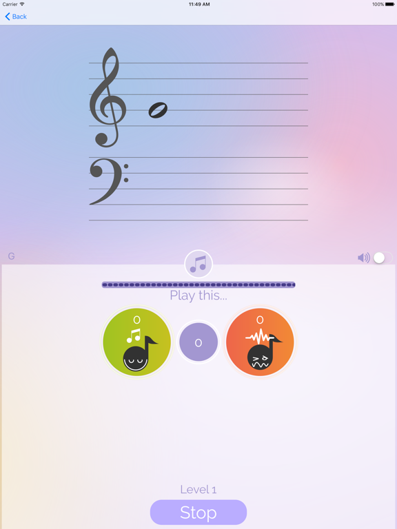 Screenshot #6 pour Simple Music Note Workout