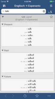 ultralingua esperanto-englisch iphone bildschirmfoto 2