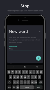Filter: spam & junk block screenshot