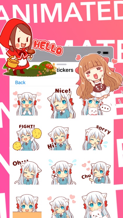 Animated Girls Stickers