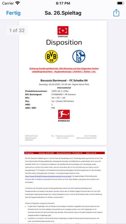 Sportcast - Dispo-App screenshot-3