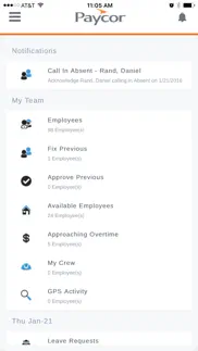 paycor time on demand:manager iphone screenshot 3