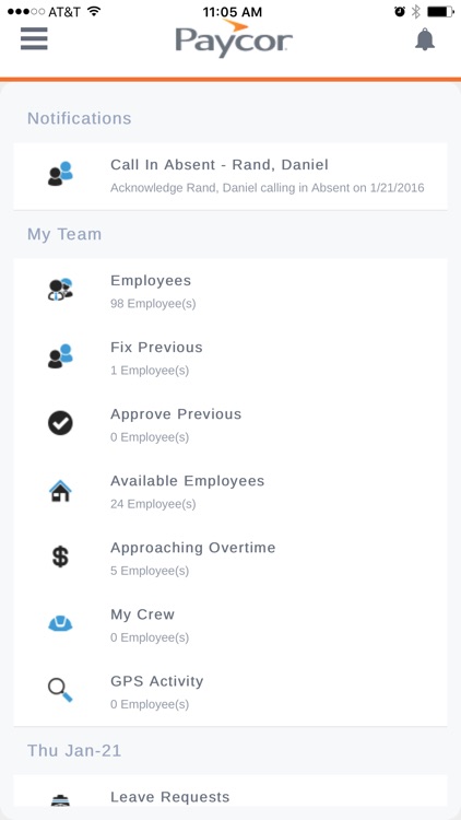 Paycor Time on Demand:Manager