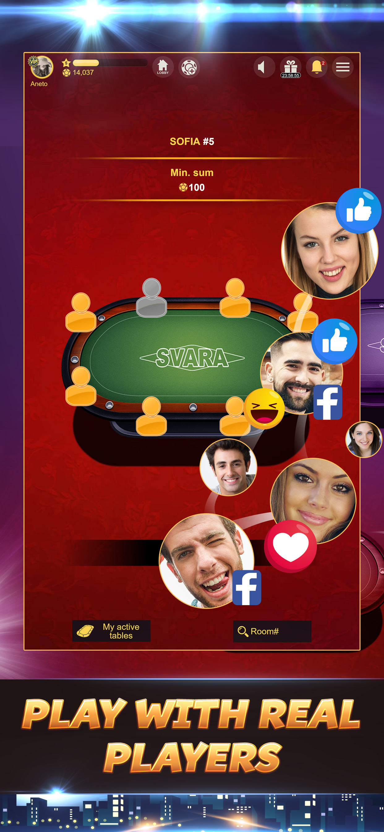 Svara - 3 Card Poker Online