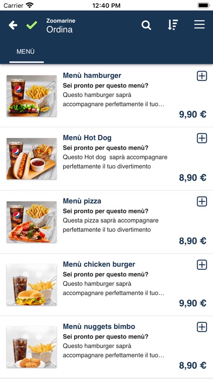 Zoomarine ristorazione