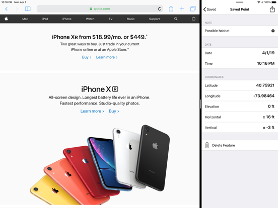 The GPS App iPad screenshot 8 - Navigation app