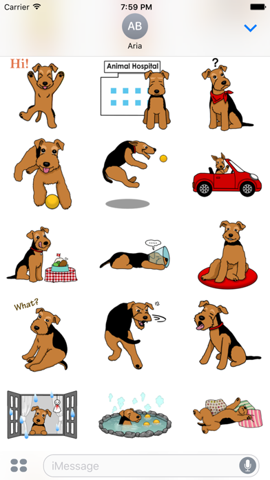Screenshot #1 pour Cute Welsh Terrier Dog Sticker