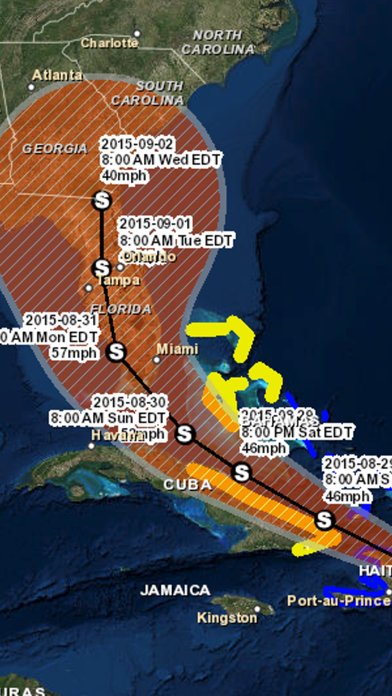 Screenshot #2 pour Tornado Tracker Weather Radar