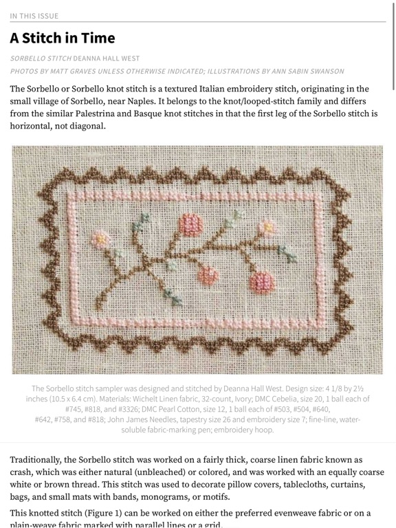 PieceWork Magazine iPad screenshot 6 - Lifestyle app