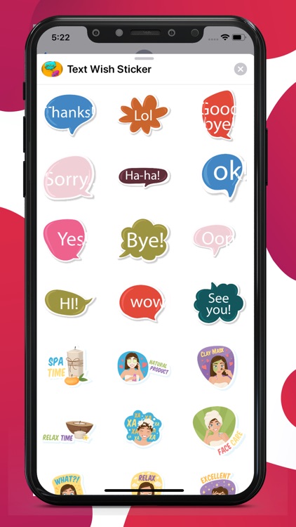 Text Wish Stickers