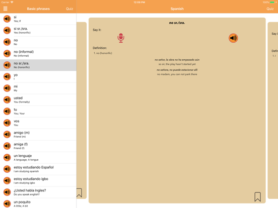 iSabi™ Spanish+ iPad screenshot 2 - Education app