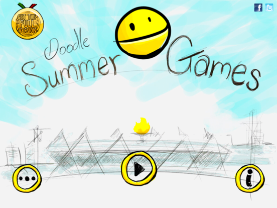 Doodle Summer Games Go iPad app afbeelding 1