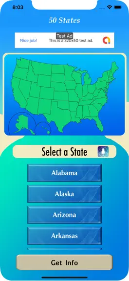 Game screenshot 50 States Info Lite mod apk