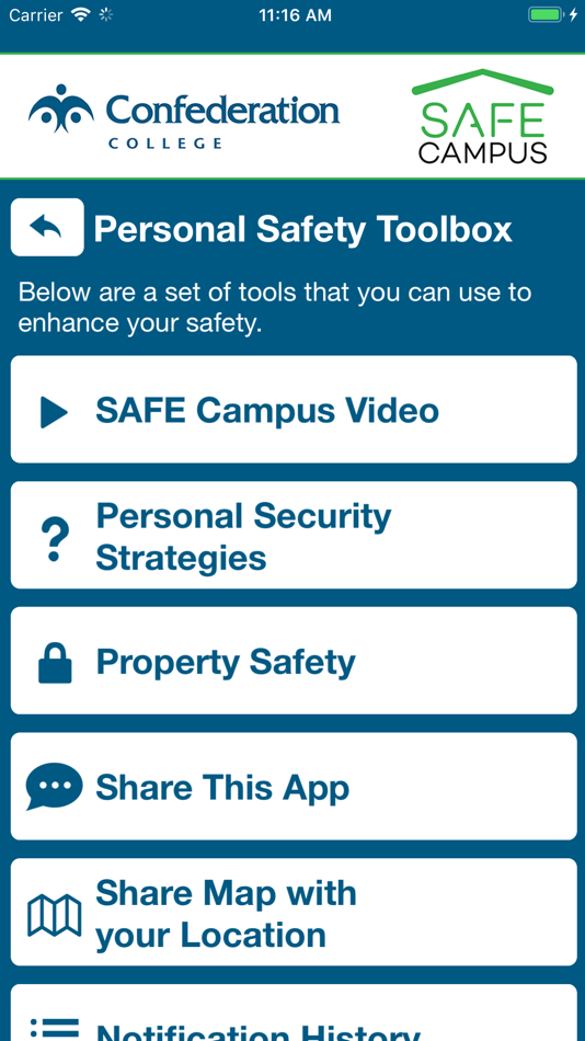 #8. Safe Campus (iOS) 由: Confederation College
