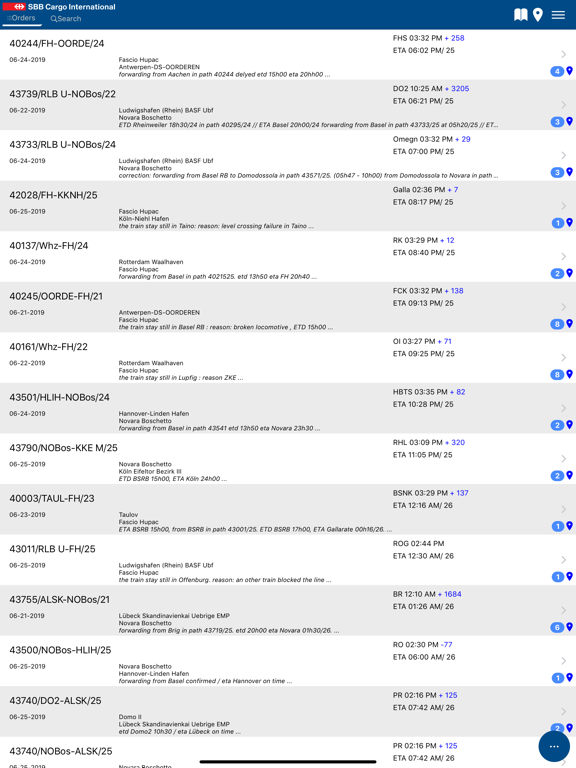 Screenshot #6 pour SBB Cargo International App