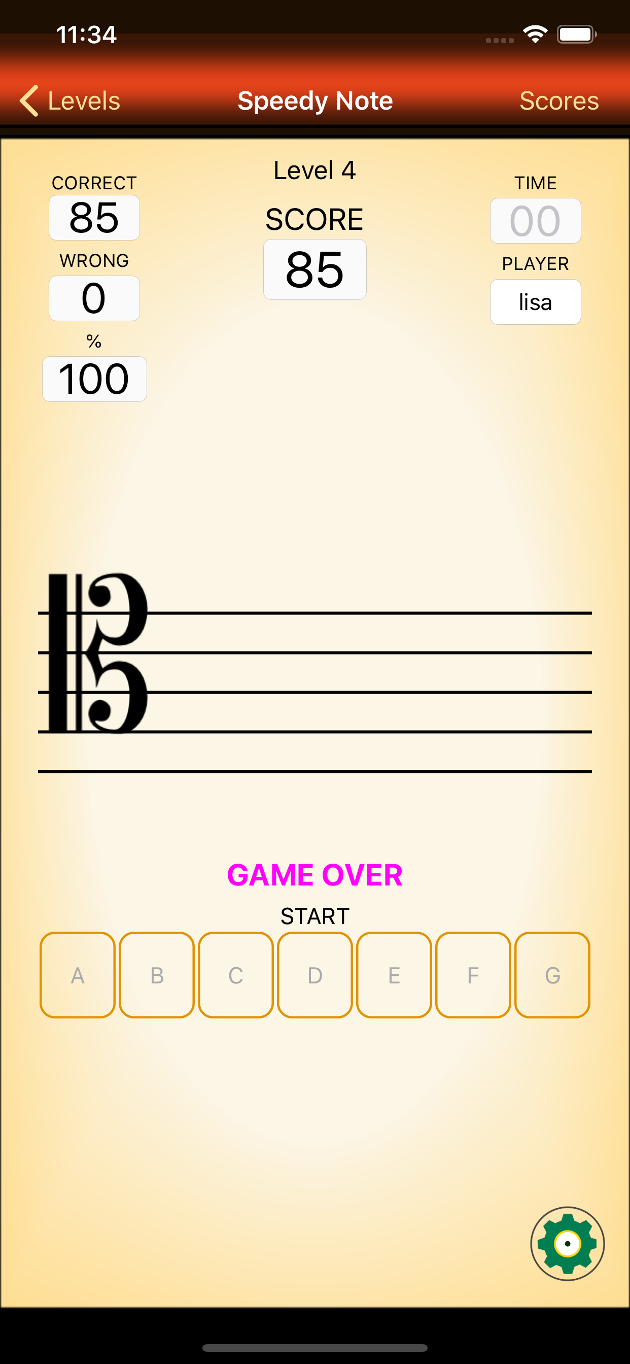 Speedy Note: Tenor Clef