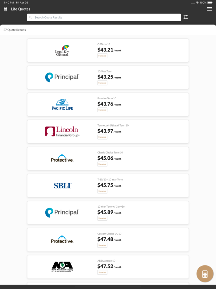 TIPs Life Insurance Quoting