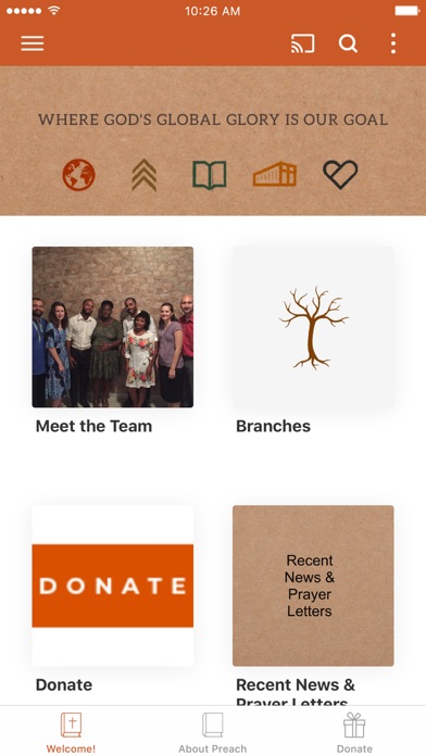 PREACH Evangelistic Ministries Screenshot