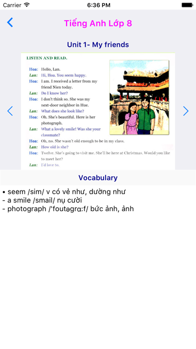 Screenshot #1 pour Tieng Anh Lop 8 - English 8