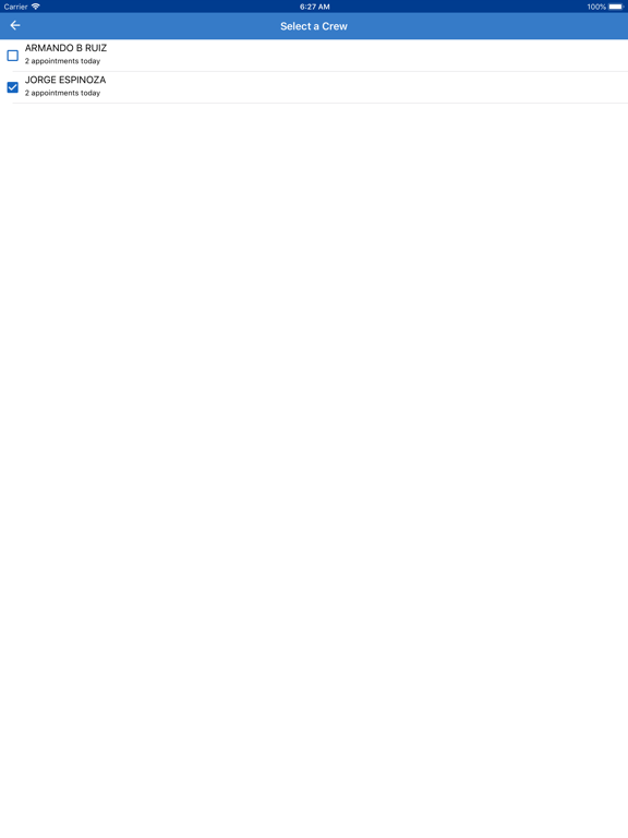 ServTraq iPad screenshot 2 - Business app