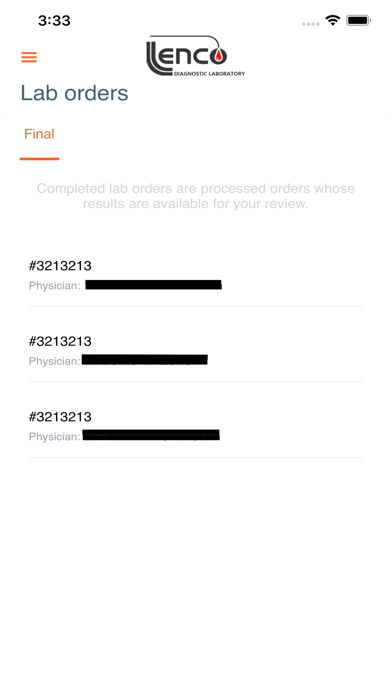 Lenco Patient Screenshot