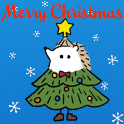 Merry Christmas And Hedgehog