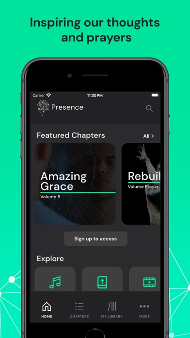 Presence Project App Screenshot