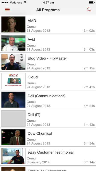 Screenshot #2 pour Qumu HD for Blackberry